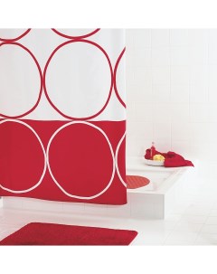 Штора для ванных комнат Circle красный 180200 Ridder