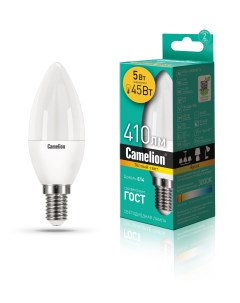 Лампа светодиодная LED5 C35 830 E14 Camelion