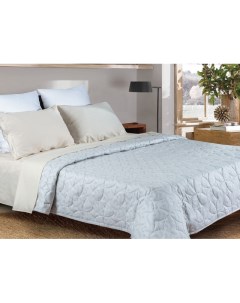 Одеяло покрывало Organic Cotton 150х220 цвет Серо голубой ТМ Primavelle