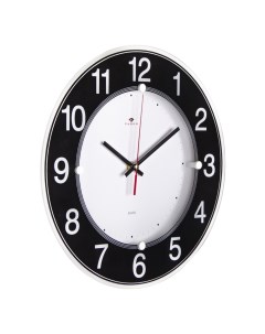 Часы круглые 31 см корпус черный Классика 21 век