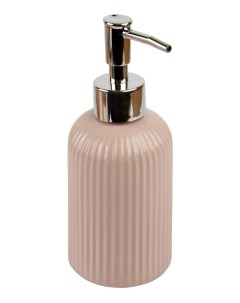 Дозатор для жидкого мыла настольный Плиссе Розовый CE1610TA LD керамика Аквалиния