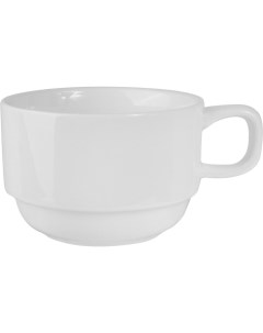 Чашка чайная 195мл 110х85х55мм фарфор белый Kunstwerk