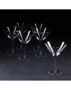 Набор бокалов для мартини Colibri 280 мл 6 шт Crystalite bohemia