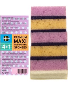 Губки для посуды Meule Premium Maxi 4 1шт Текос-индустрия