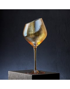 Бокал для вина Иллюзия 550 мл 10x24 см цвет бронзовый Magistro