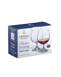 Набор стаканов для бренди Sylvia 400 мл 2 шт Crystalite bohemia