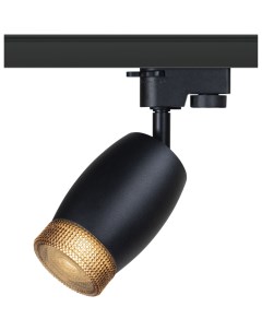 Трековый светильник TR51 GU10 BK однофазный под лампу GU10 матовый черный Б0054164 Era