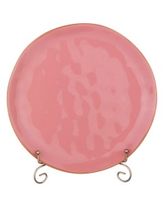 Тарелка обеденная concerto диаметр 26 см розовый 8 штук Bronco