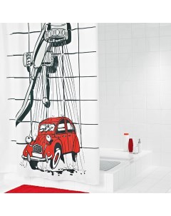 Штора для ванных комнат 2CV красный 180200 Ridder