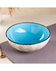 Салатница Персия керамика синяя 25 5 см 2 7 л Иран Керамика ручной работы