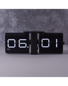Перекидные часы Flip Clock Big Digital на черной подставке 14 36 9 см Motionlamps