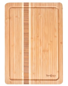 Доска разделочная деревянная 33х23х1 8 см кричневая Termico