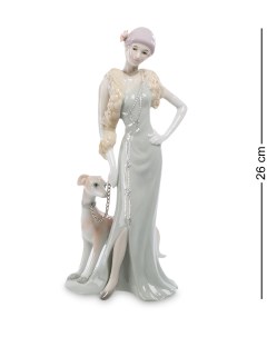 Статуэтка Дама с собакой Pavone