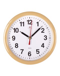 Часы d 15 см корпус бежевый Классика Рубин