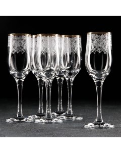 Набор бокалов для шампанского Боярский 200 мл 6 шт Декостек