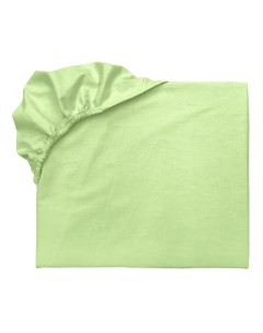 Простыня на резинке детская из перкали 80х165 цвет светло зеленый Primavelle