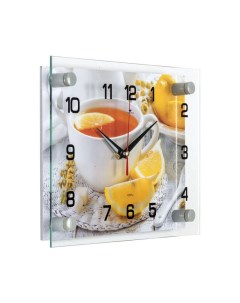 Часы настенные Чай и лимон 25 5х20см 2026 124 21 век