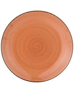 Тарелка обеденная nature 26 5 см оранжевая 2 штуки Bronco