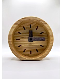 Настольные интерьерные деревянные часы Sticks Прямоугольник Черный Time plato’s