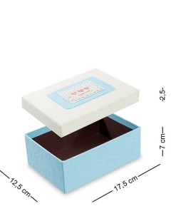 Коробка Прямоугольник цв голуб молочн WF 06 1 A 113 80036903 Packing symphony