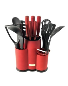 Набор ножей с принадлежностями 14 предметов EB 11099 Красный Edenberg