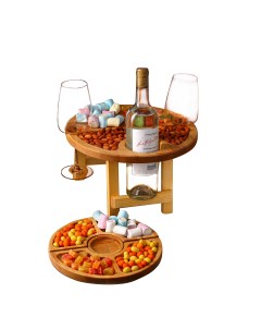 Подарочный набор посуды Винный столик для вина d 32 см менажница d 25 см подс Adelica