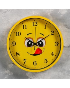 Часы настенные серия Детские Смайл плавный ход d 30 см 1 АА микс Соломон
