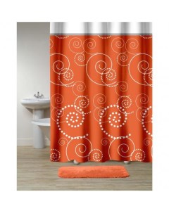 Штора для ванной Maison 180х200 см оранжевый Primanova