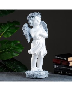 Фигура Ангел с венком античный 48х23х20см Хорошие сувениры