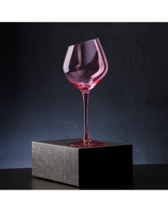 Бокал для вина Иллюзия 550 мл 10x24 см цвет розовый Magistro