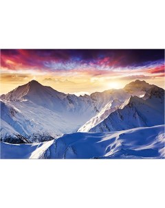 Картина на холсте с подрамником ХитАрт Снежные горы 100x67 см Модулка