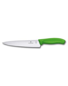 Нож разделочный лезвие 19 см зеленый в картонном блистере KSZ 6 8006 19L4B Victorinox