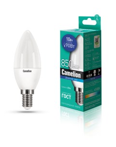 Лампа светодиодная LED10 C35 865 E14 Camelion