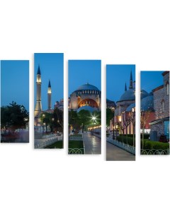 Картина модульная на холсте Турецкая мечеть 170x123 см Модулка