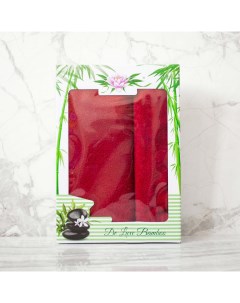 Набор из 2 полотенец Venera цвет бордовый 3 50х80 см 70х130 см Eleganta