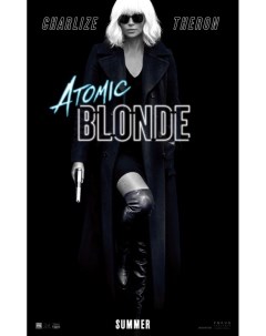 Постер к фильму Взрывная блондинка Atomic Blonde 50x70 см Nobrand