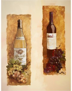 Картина на холсте с подрамником ХитАрт Вино 40x52 см Модулка