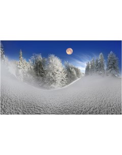 Картина на холсте с подрамником ХитАрт Снежный холм 40x24 см Модулка