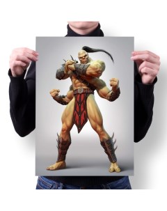 Плакат А2 Принт Mortal Kombat Мортал Комбат 9 Migom