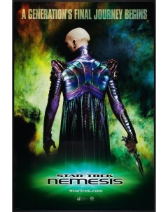 Постер к фильму Звездный путь Возмездие Star Trek Nemesis 50x70 см Nobrand