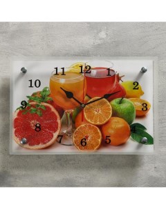 Часы настенные серия Кухня Цитрусы 20х30 см Сюжет