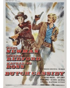 Постер к фильму Буч Кэссиди и Сандэнс Кид Butch Cassidy and the Sundance Kid Оригиналь Nobrand