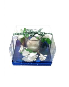 Свеча в виде розы в бокале в подарочной упаковке 00113926 10х10х7 5 см Ripoma
