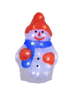 Изделие декоративное Снеговик работает от сети 15 10 25 см KSM 701847 Remeco collection