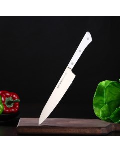 Нож кухонный HARAKIRI универсальный лезвие 15 см белая рукоять Samura