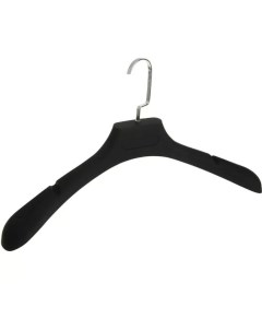 Вешалка плечики для одежды размер 40 42 покрытие soft touch цвет чёрный Nobrand