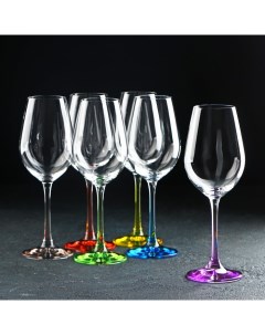 Набор бокалов для вина Виола 250 мл 6 шт Crystal bohemia