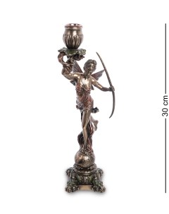 Статуэтка подсвечник Диана богиня охоты женственности и плодородия WS 979 Veronese