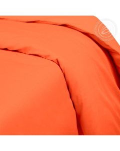 Пододеяльник сатин на молнии АРТ Дизайн Оранжевый 1 5 спальный Артпостель