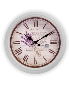 Часы Часы настенные серия Интерьер Цветы плавный ход d 31 см Troyka